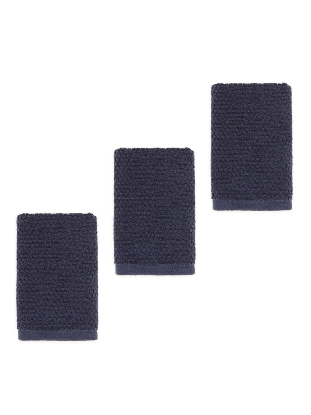 3 brand new Wild Sage Savannah 90% Cotton 16x28" HAND Towels in BIJOU BLUE color